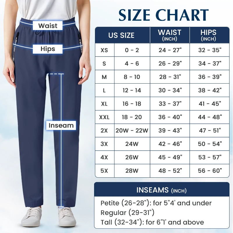 Puremance - Women's Ultra Soft Stretch Perfect Drape Casual Pants